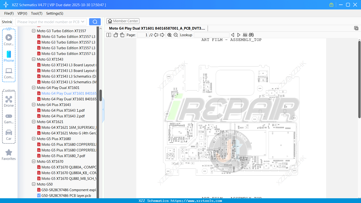 Motorola Moto G4 Play Dual XT1601 84016587001_A_PCB_DVT3